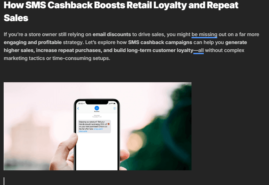 How SMS Cashback Boosts Retail Loyalty and Repeat Sales